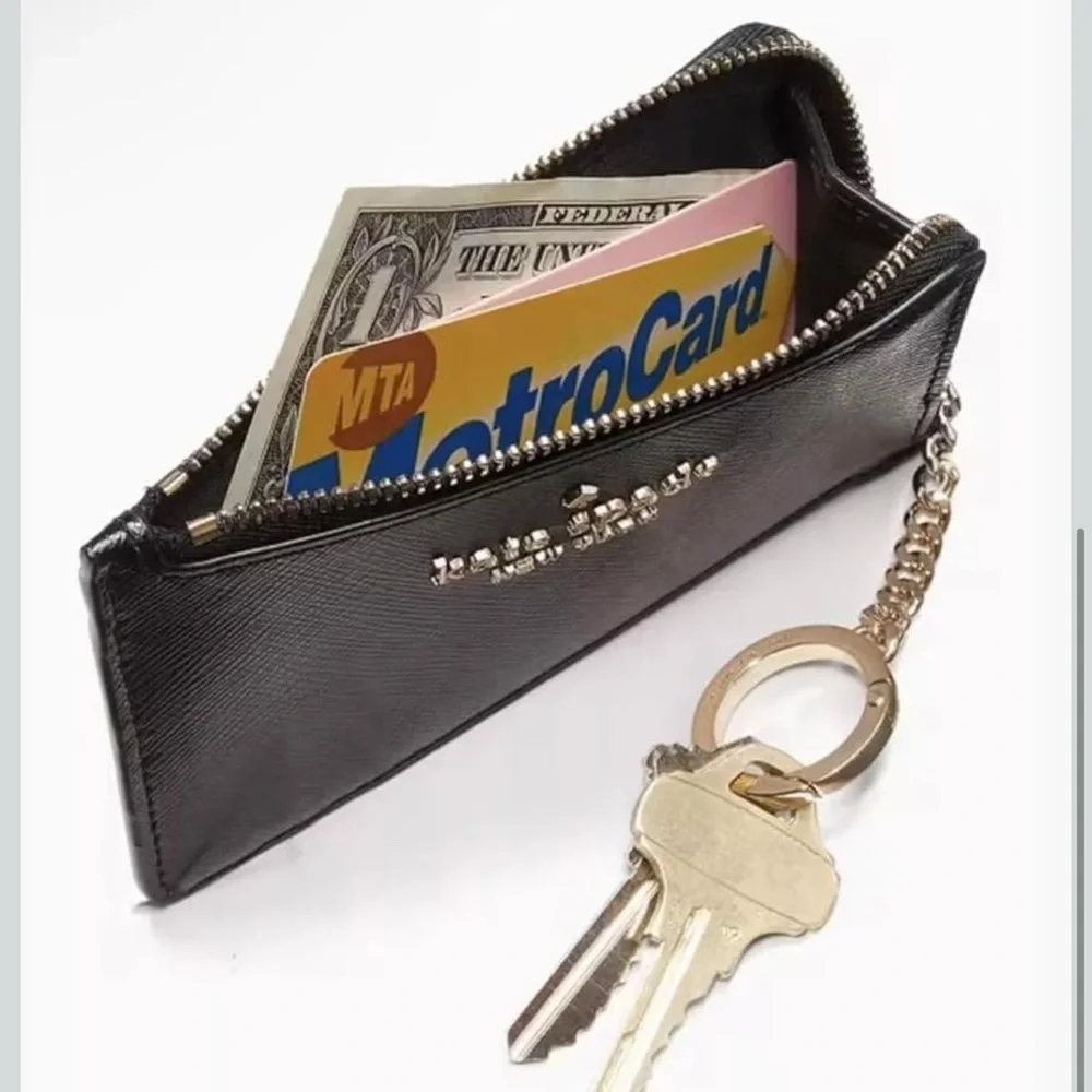 Kate Spade Madison L Zip Card Holder EUC